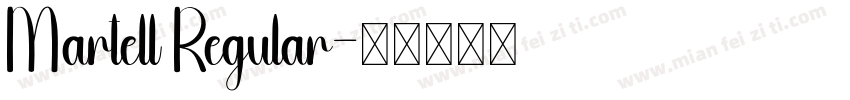 Martell Regular字体转换